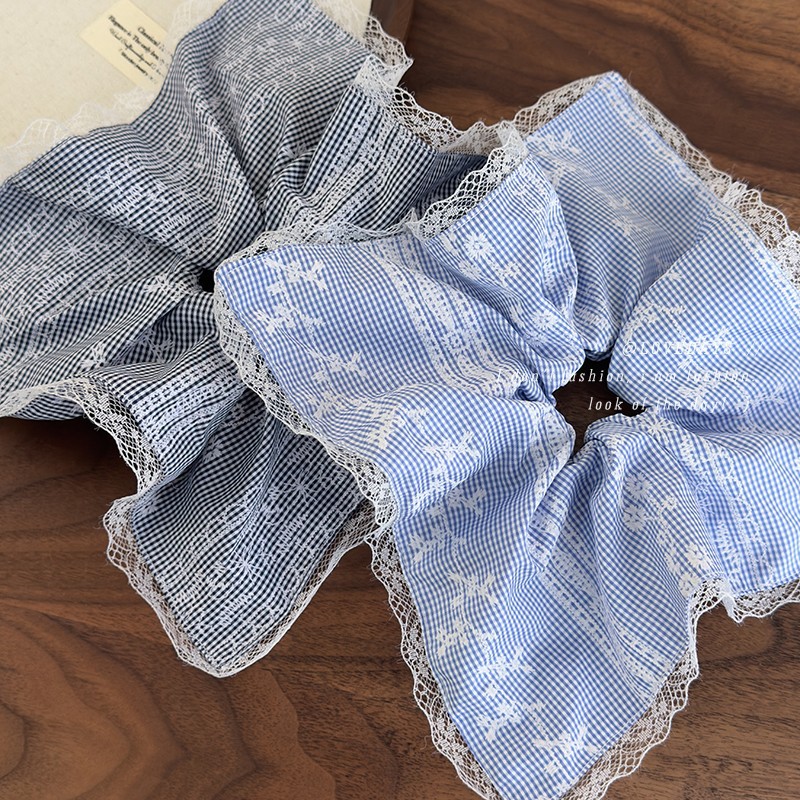 Outdoor Lighting Bunnings - Scrunchie Light Blue Lace Embroidered Square