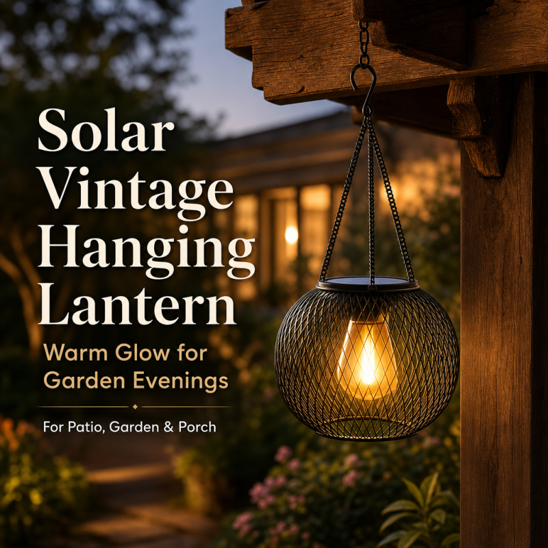 Outdoor Lighting Construction - Solar Powered LED Hanging Floor Lamp