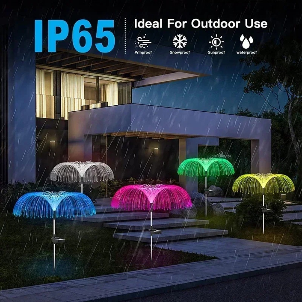 Outdoor Lighting Jellyfish - Color Changing Solar Jellyfish Lights Outdoor