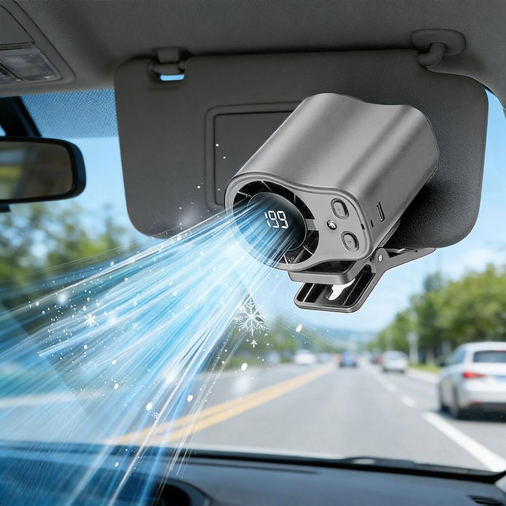 Umbrella Led Clip - Semiconductor Cooling Car Clip Fan USB