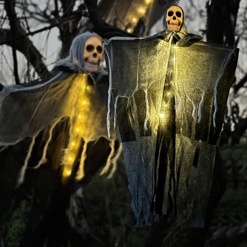 Hanging Outdoor Lighting - Halloween Decoration Ghost Light Halloween Party