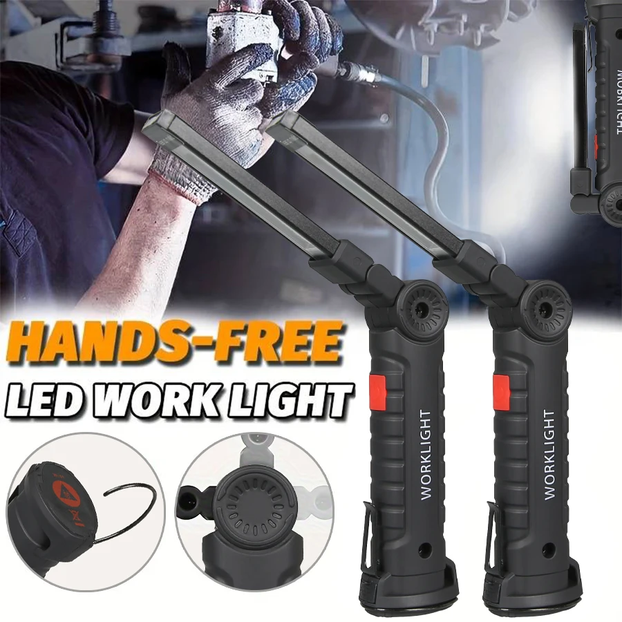 Hanging Outdoor Lighting - New Portable COB LED Flashlight USB