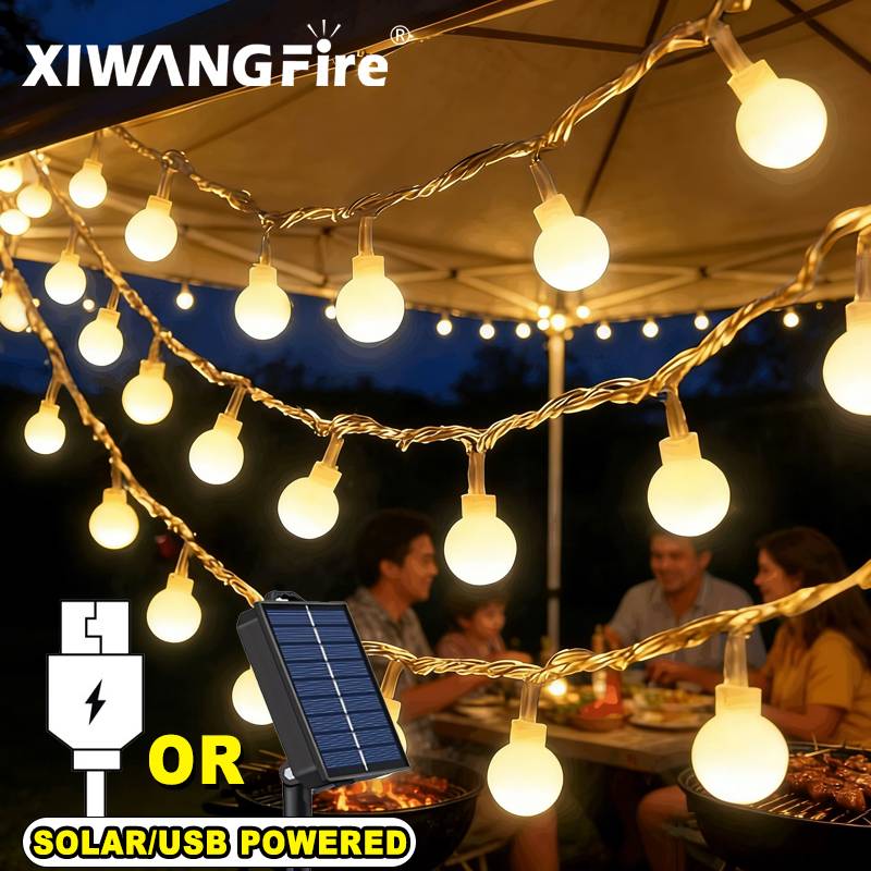3-10M Solar/USB/Battery String - Outdoor Lighting Construction recension och pris