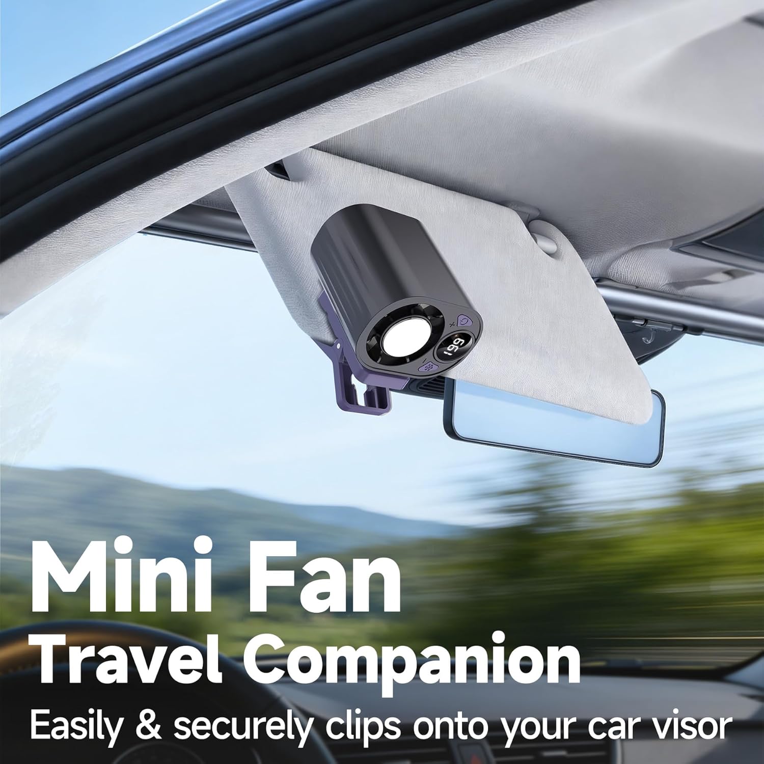 199 Speeds Portable Clip Fan W - Umbrella Led Clip recension och pris