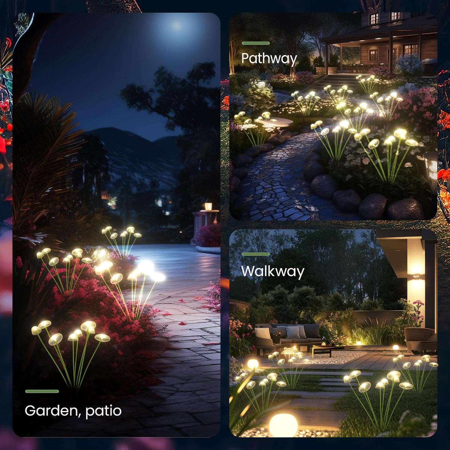 LED Solar Jellyfish Mushroom L - Outdoor Lighting Jellyfish recension och pris