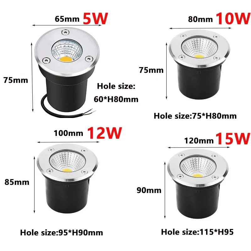 IP67 Waterproof LED Outdoor Ga - Ground Light Recessed recension och pris