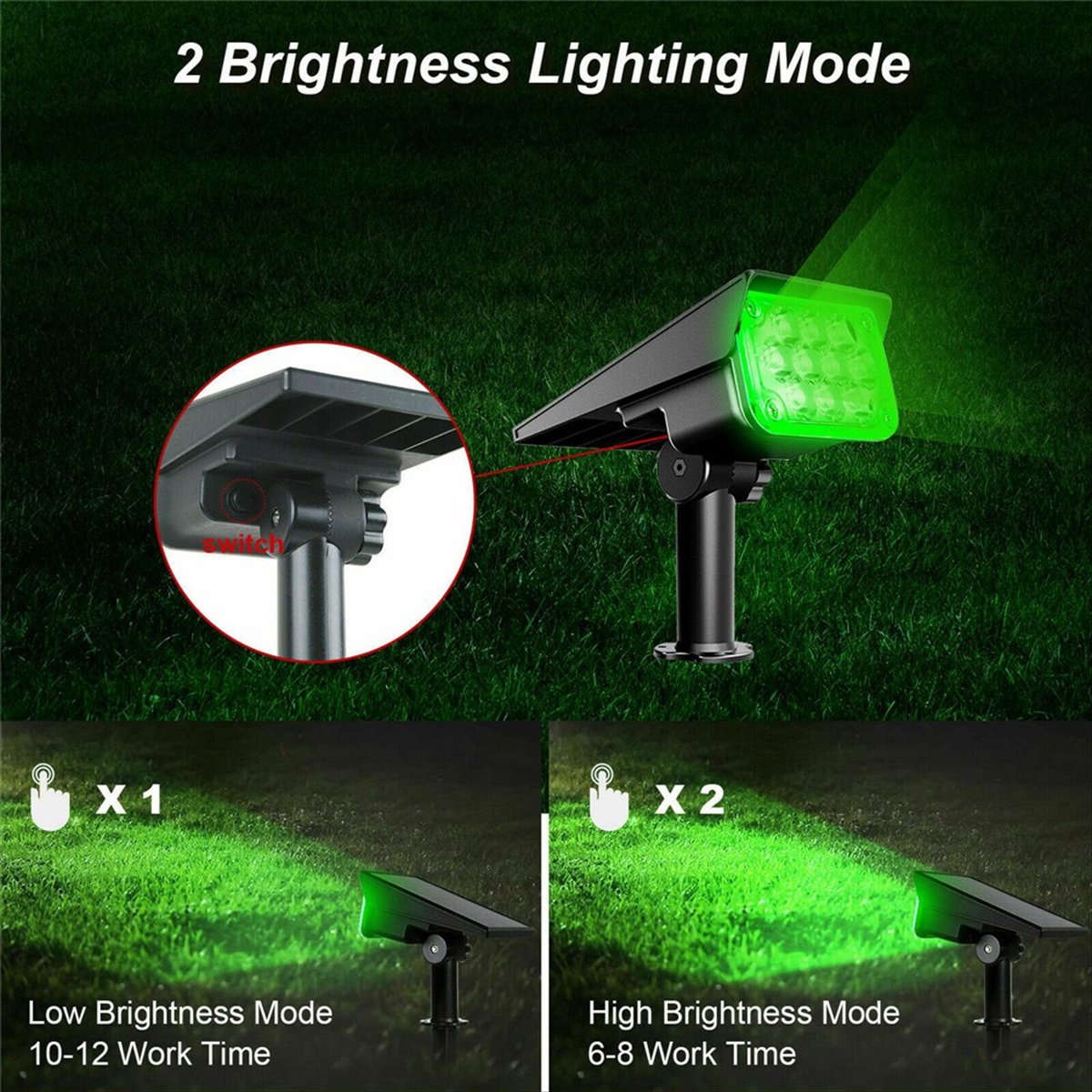 Y17A Solar Spotlight Solar Gar - Outdoor Lighting Yard Decoration recension och pris