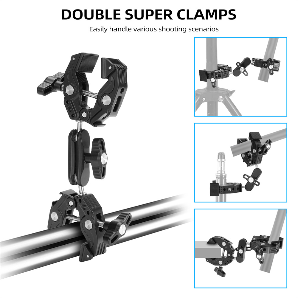 2026 Double Metal Super Clamp  - Umbrella Led Clip recension och pris