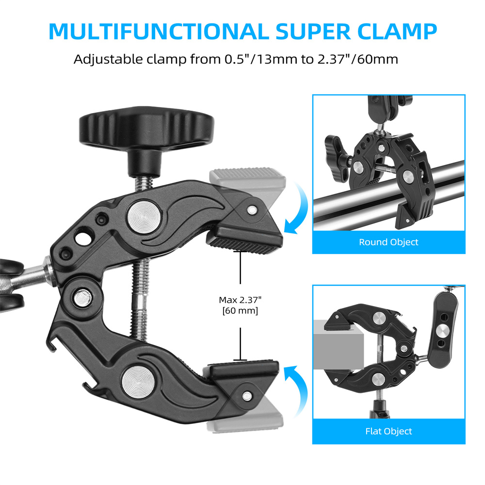 2026 Double Metal Super Clamp  - Umbrella Led Clip recension och pris