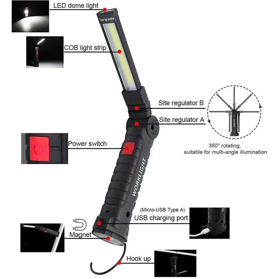 Portable LED Flashlight with M - Outdoor Lighting B&Q recension och pris