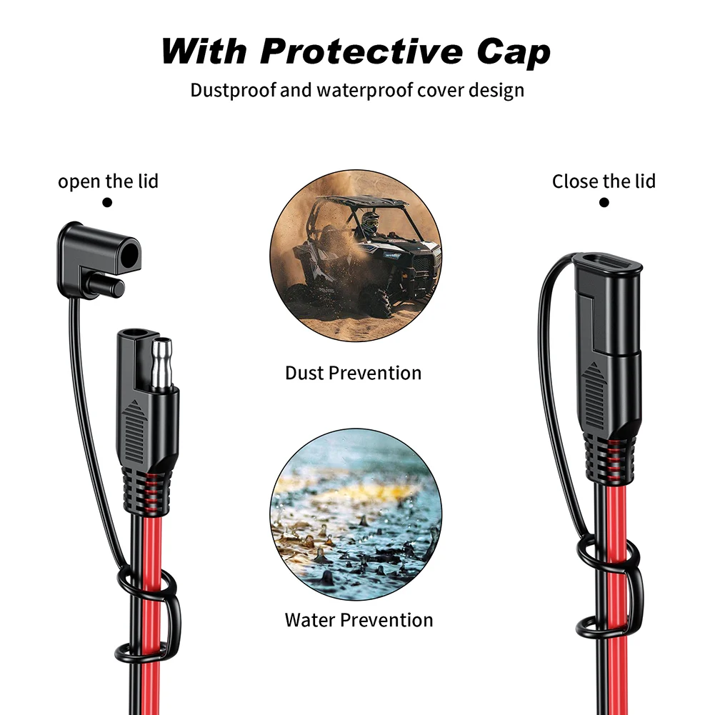 1/4/6/8M SAE to SAE 12V-36V Po - Outdoor Lighting Extension Cable recension och pris