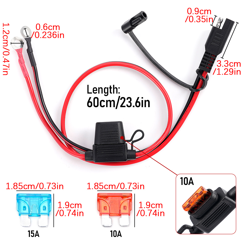 Double SAE Quick Release Cable - Outdoor Lighting Extension Cable recension och pris