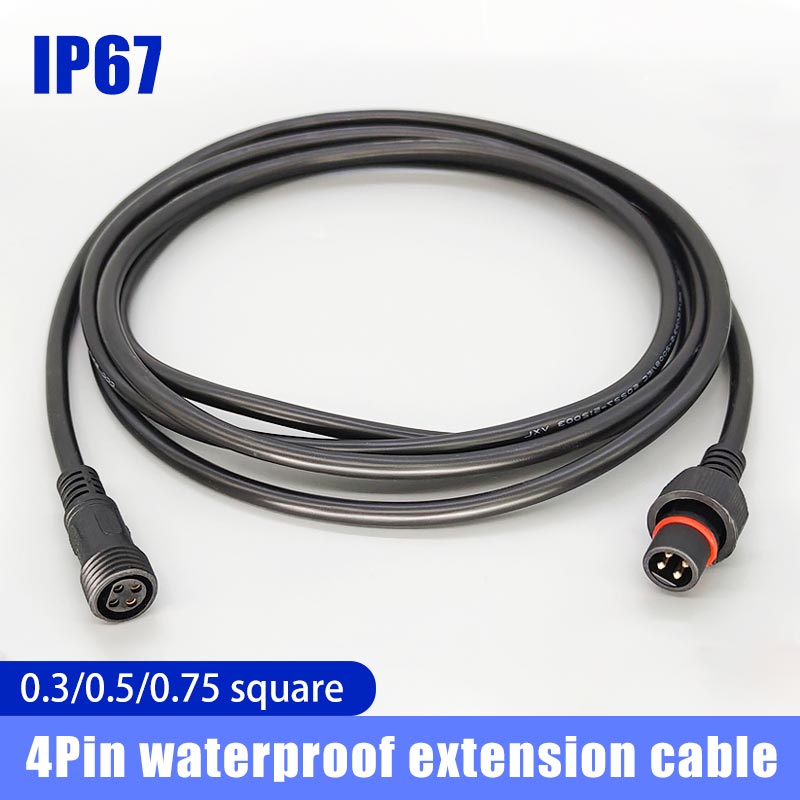 Male Famale Plug Cable 4Pin Wa - Outdoor Lighting Extension Cable recension och pris