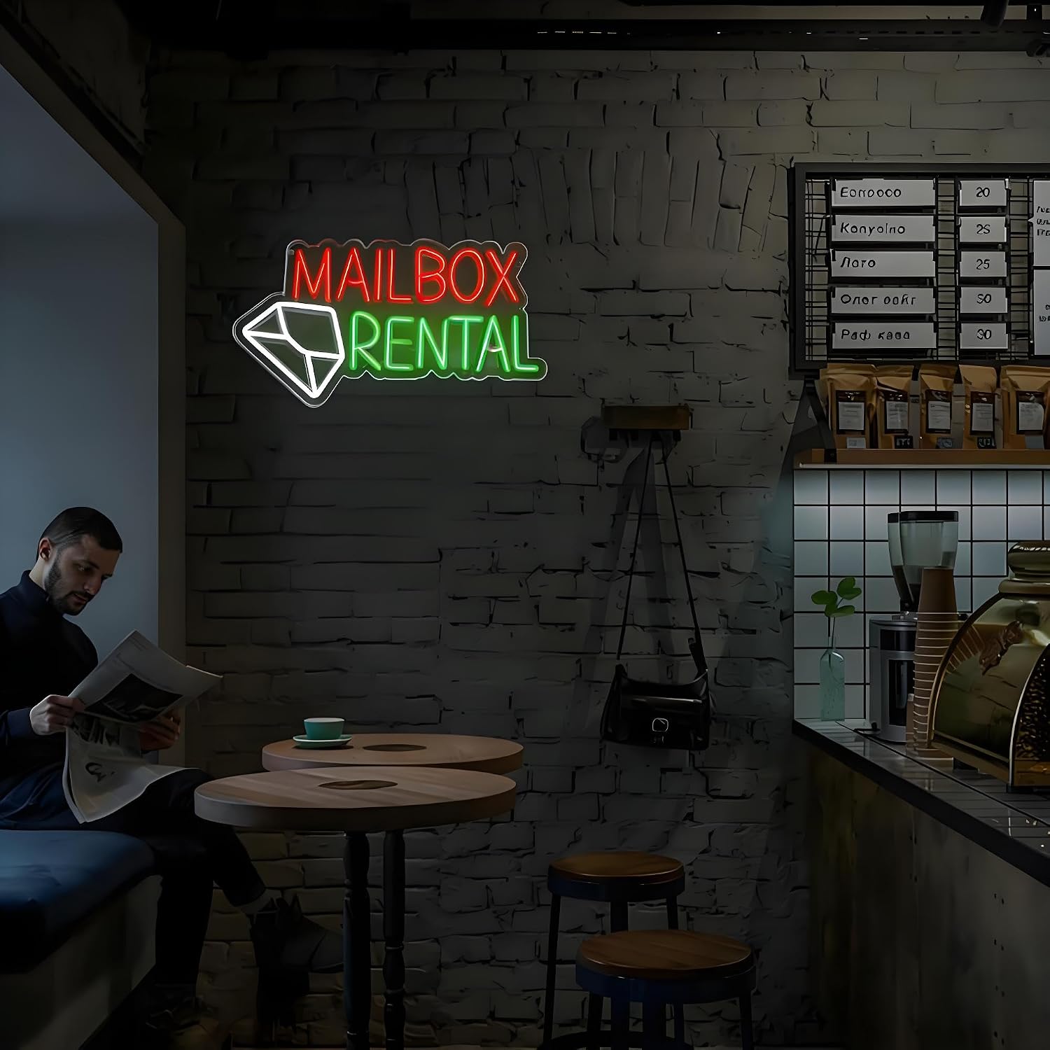 Mailbox Rental LED Neon Sign U - Outdoor Lighting Rental recension och pris