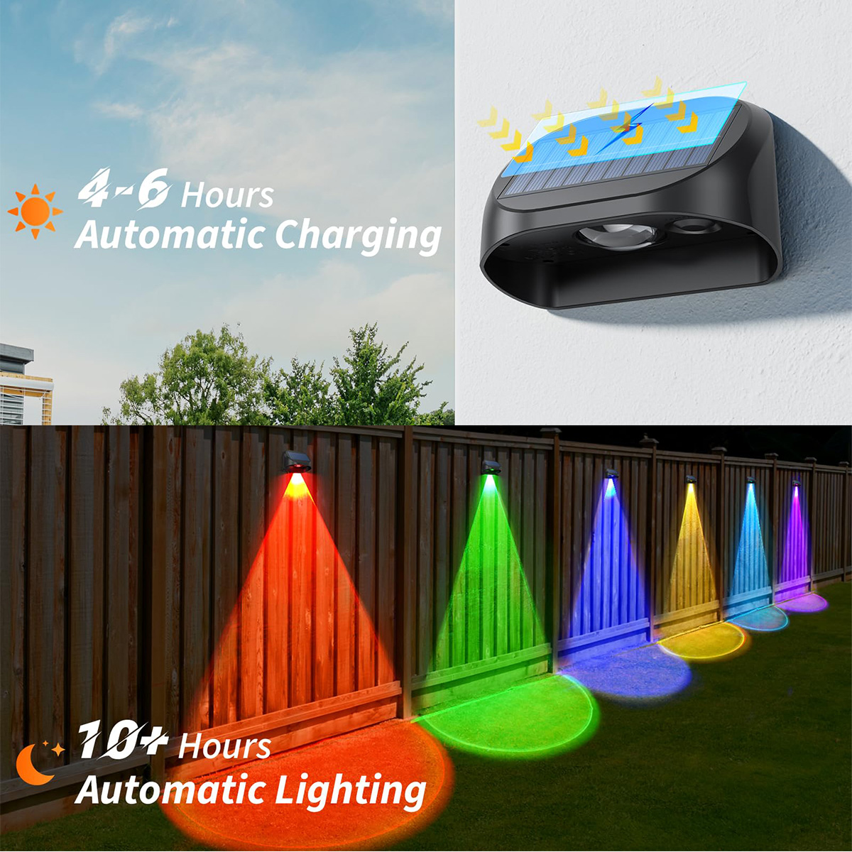 Solar Wall Lamp Solar Fence Li - Outdoor Lighting Deck recension och pris