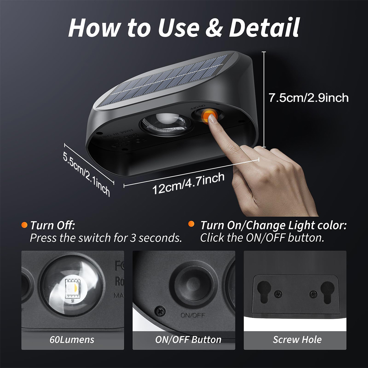 Solar Wall Lamp Solar Fence Li - Outdoor Lighting Deck recension och pris