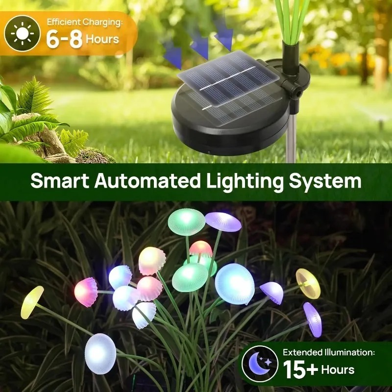 6LEDS Solar Mushroom Ambient L - Outdoor Lighting Jellyfish recension och pris