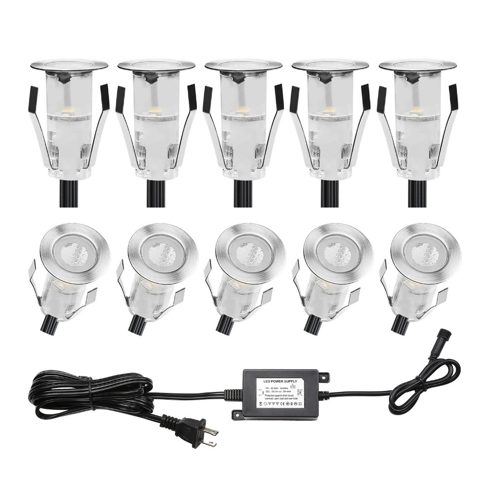 10PCS LED Mini Deck Light IP67 - Ground Light Recessed recension och pris