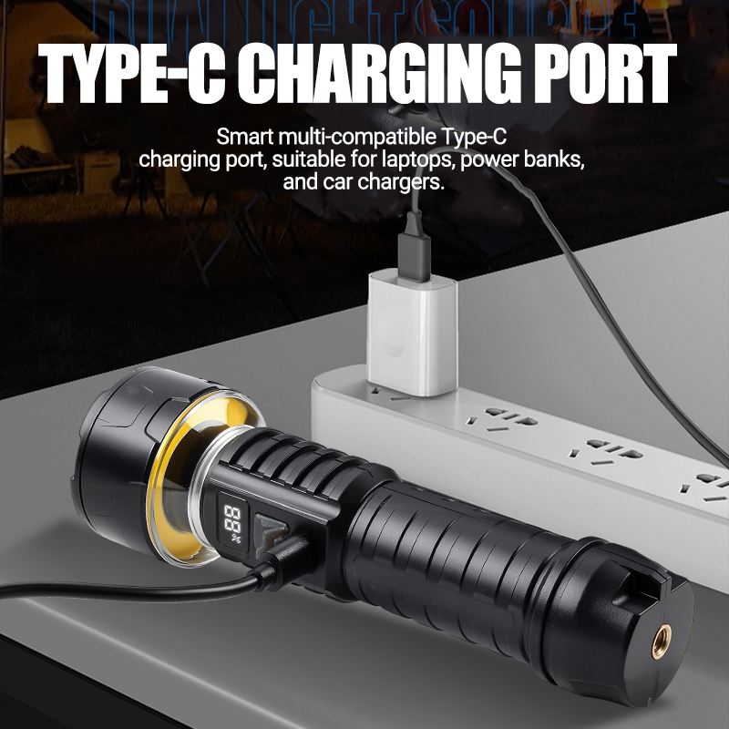 COB LED Flashlight Rechargeabl - Outdoor Lighting B&Q recension och pris