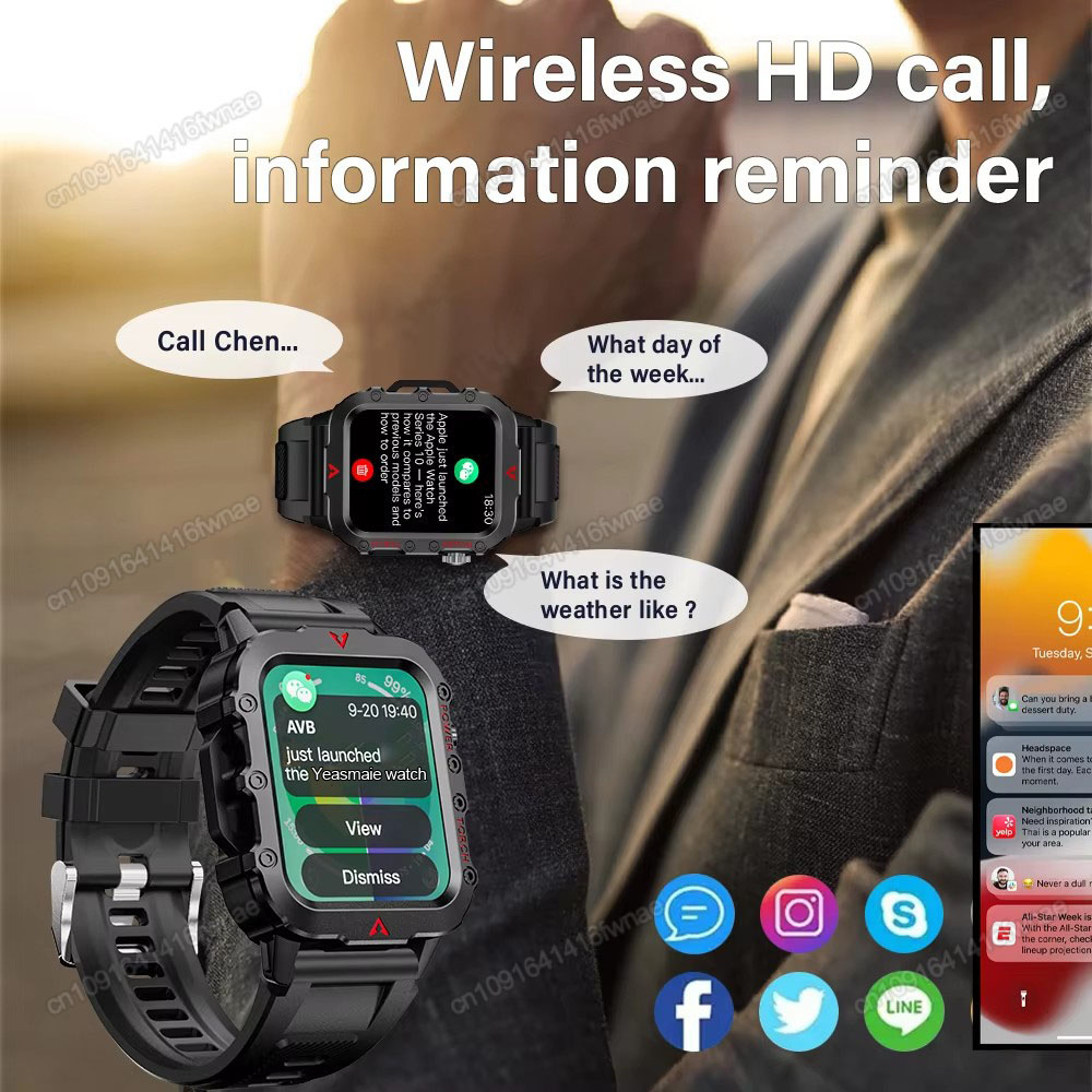 New Men's Smart Watch LED Flas - Outdoor Lighting Smart Controller recension och pris
