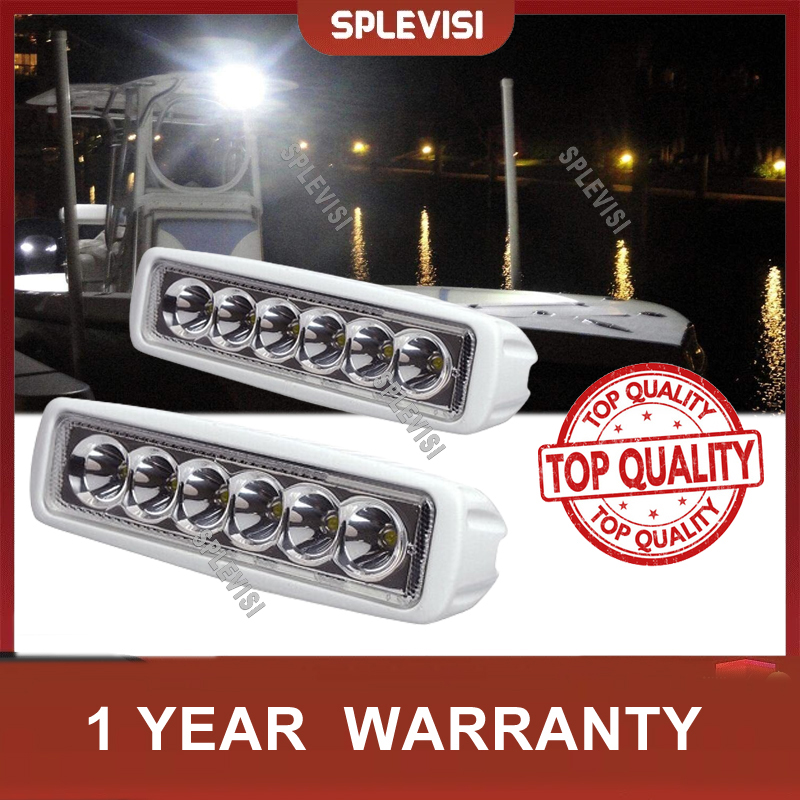 2pcs 12V 6 LED Deck Marine Spr - Outdoor Lighting Deck recension och pris