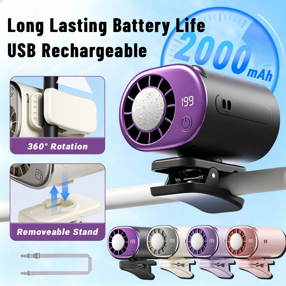 Summer Portable Clip on Fan US - Umbrella Led Clip recension och pris