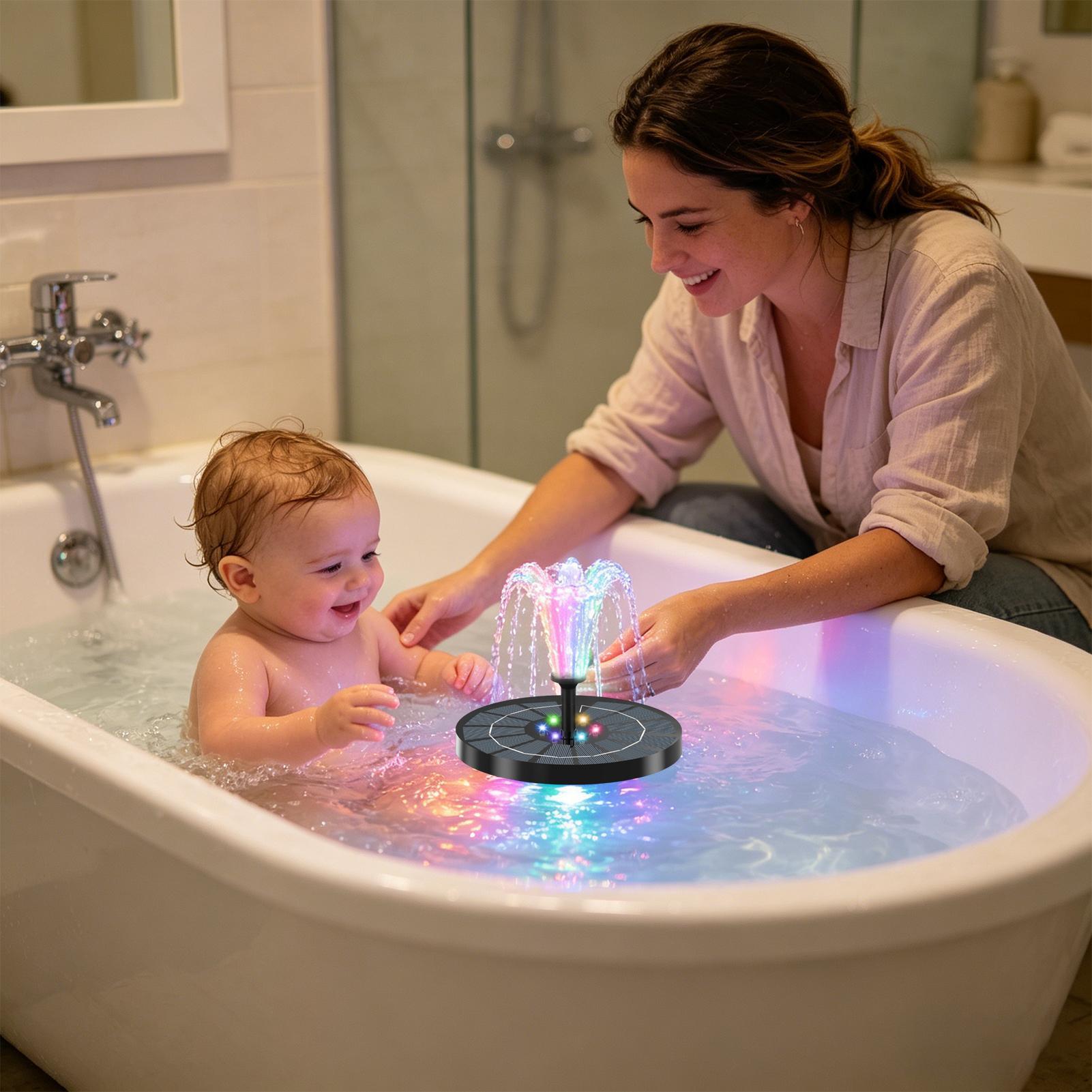 Bird Bath Fountain with Lights - Outdoor Lighting Deck recension och pris
