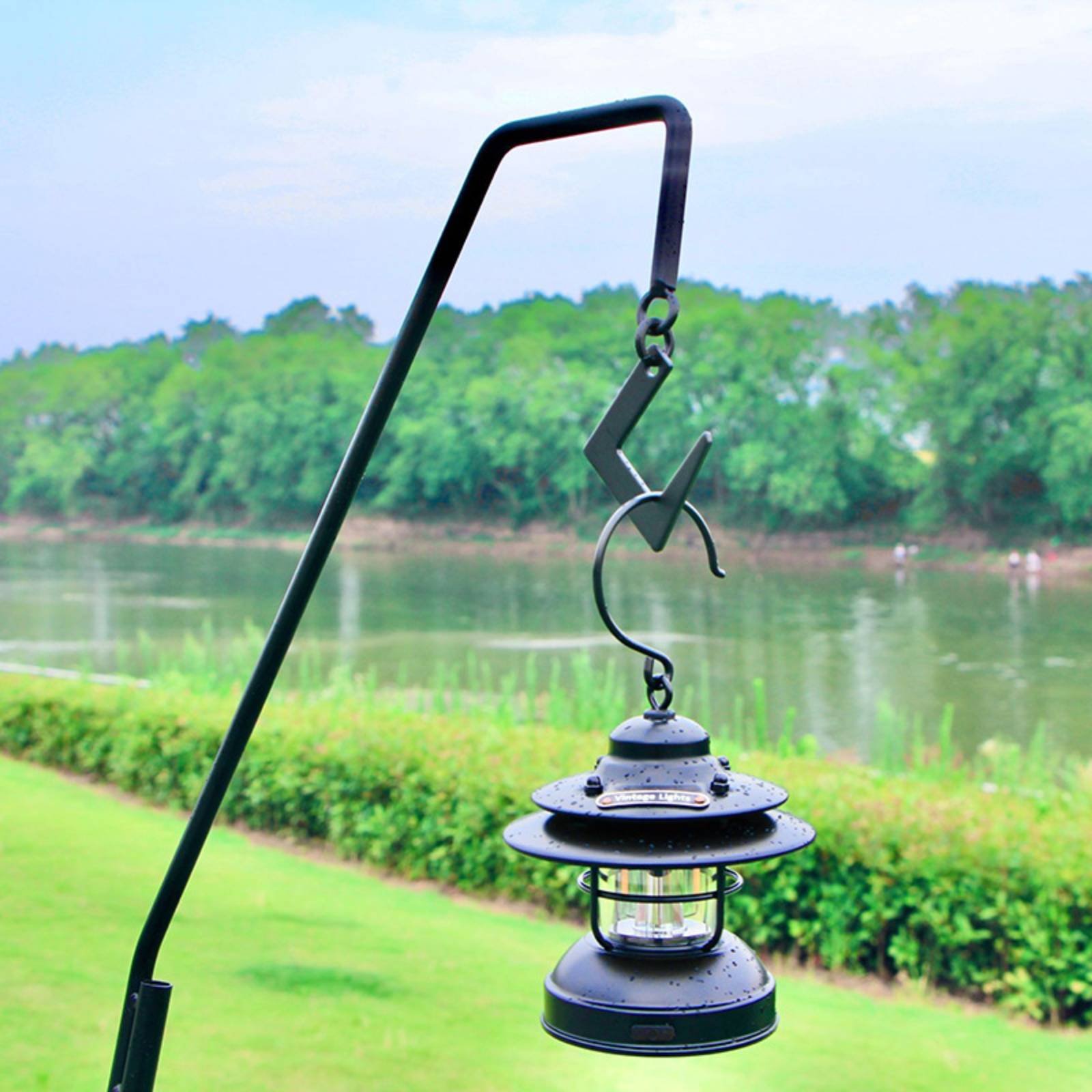 Camping Lantern Stand Easy to  - Hanging Outdoor Lighting recension och pris