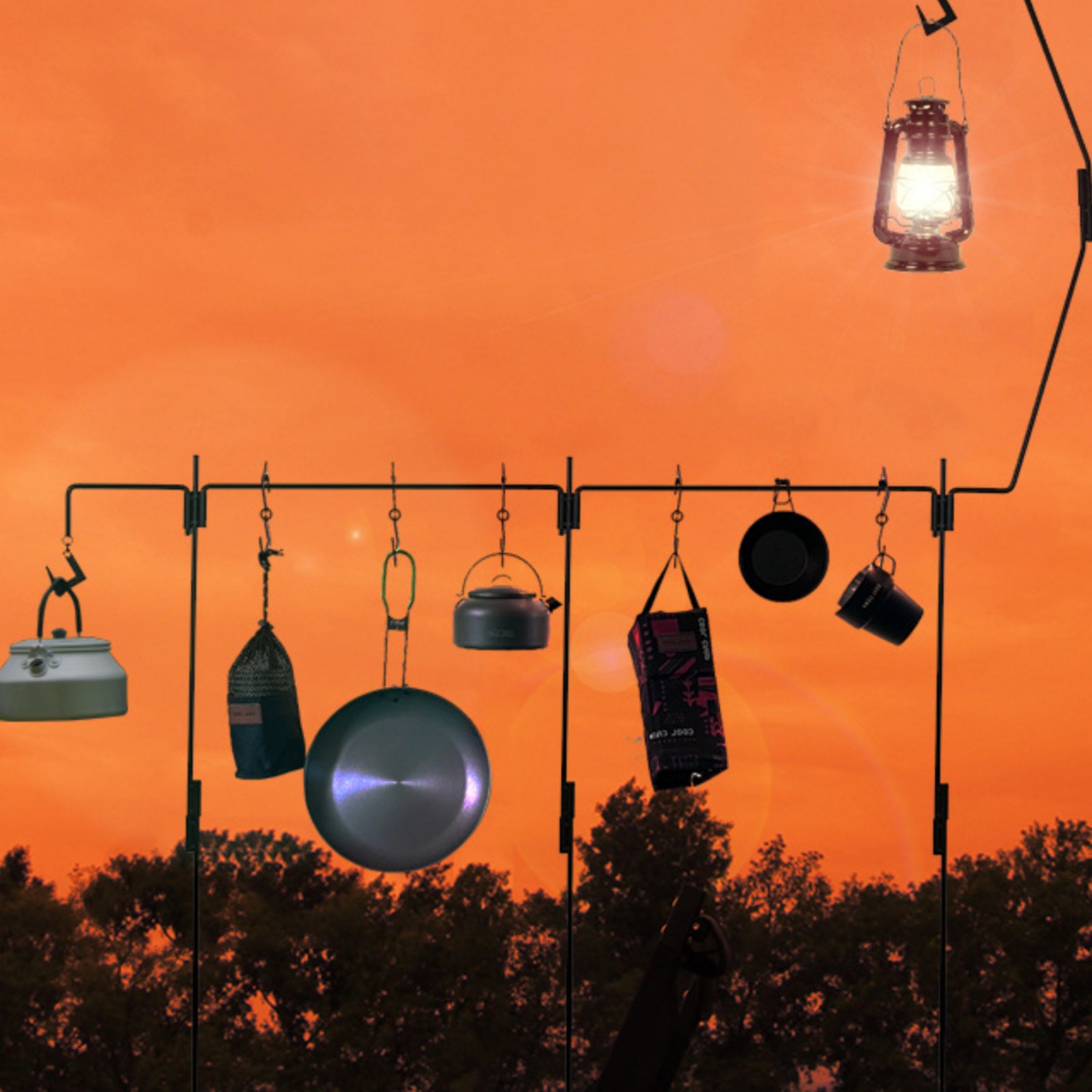 Camping Lantern Stand Easy to  - Hanging Outdoor Lighting recension och pris
