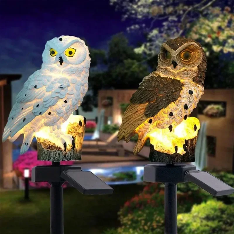 Solar Owl Statue Garden Light  - Outdoor Lighting Construction recension och pris
