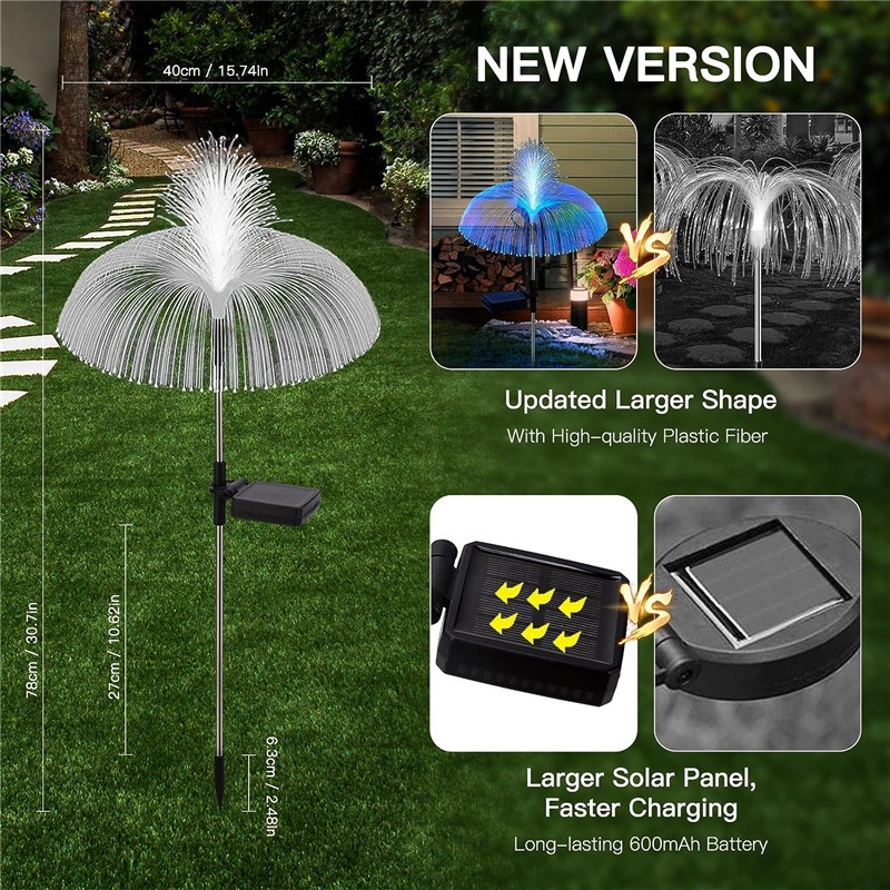 Solar LED Jellyfish Lights Out - Outdoor Lighting Jellyfish recension och pris