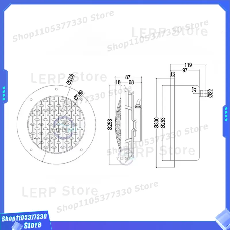 RGB LED Underwater Pool Light  - Ground Light Recessed recension och pris
