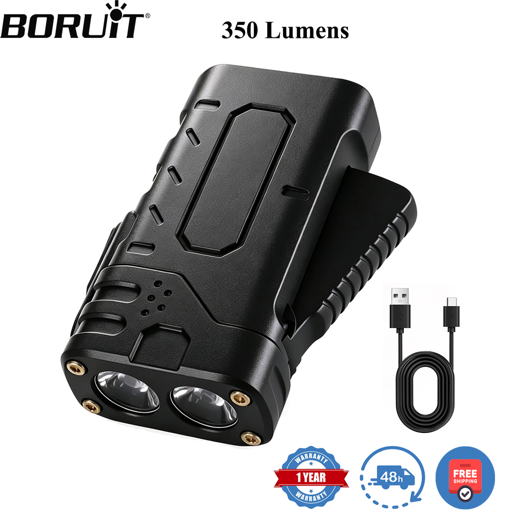 BORUIiT Hand Crank EDC LED Fla - Outdoor Lighting Construction recension och pris