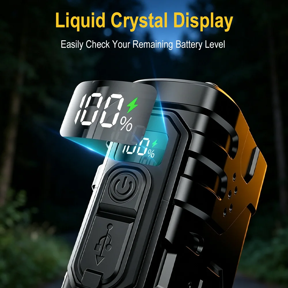 BORUIiT Hand Crank EDC LED Fla - Outdoor Lighting Construction recension och pris