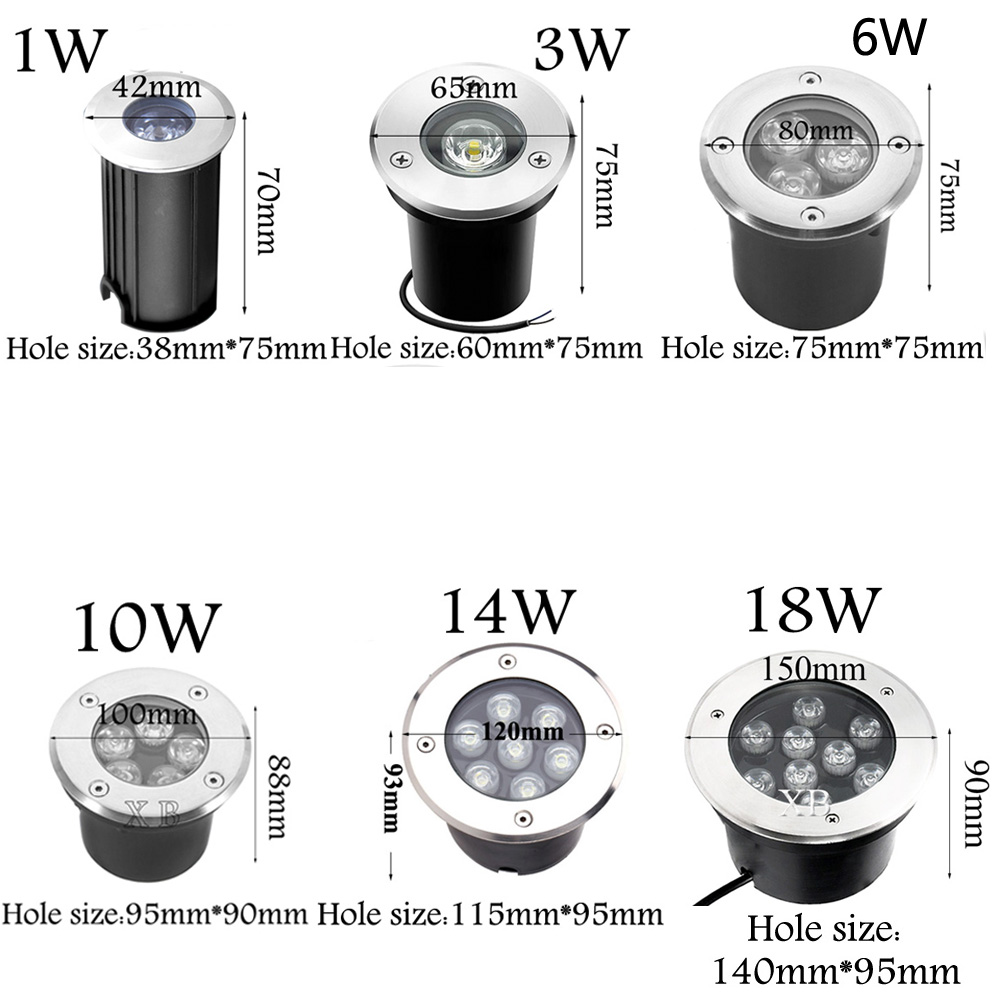 Waterproof Led Light Garden Un - Ground Light Recessed recension och pris