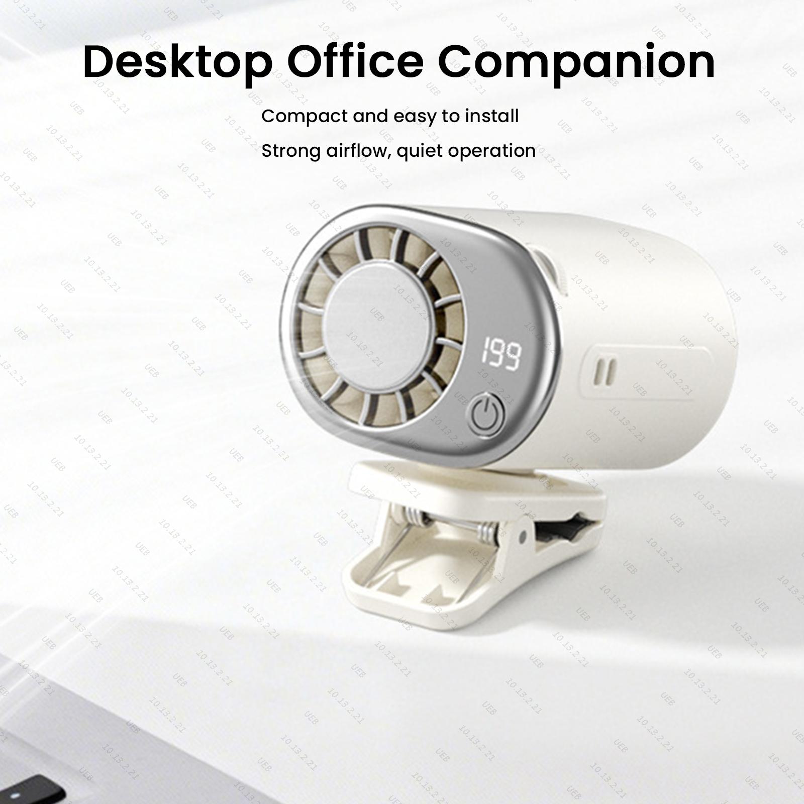Portable Clip Fan USB Recharge - Umbrella Led Clip recension och pris
