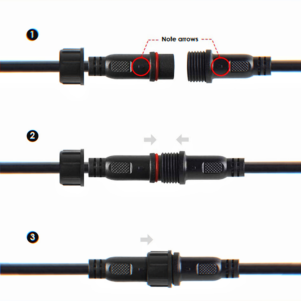 2pin DC LED Cable 1 Metre Exte - Outdoor Lighting Extension Cable recension och pris