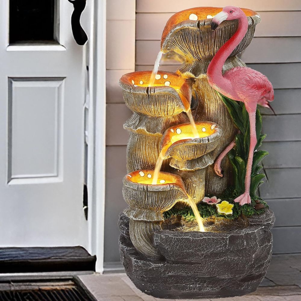 5 Tier Indoor Outdoor Water Fe - Outdoor Lighting Deck recension och pris