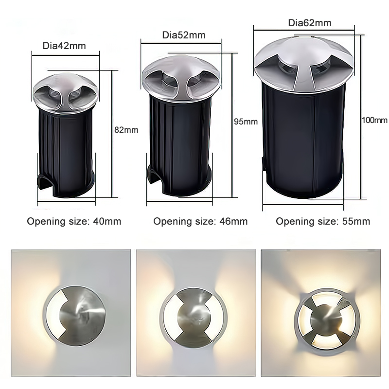 Custom LED Buried Lamps 1W 2W  - Ground Light Recessed recension och pris