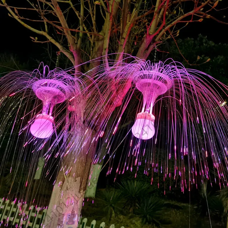 Double-layer Fiber Optic Jelly - Outdoor Lighting Jellyfish recension och pris