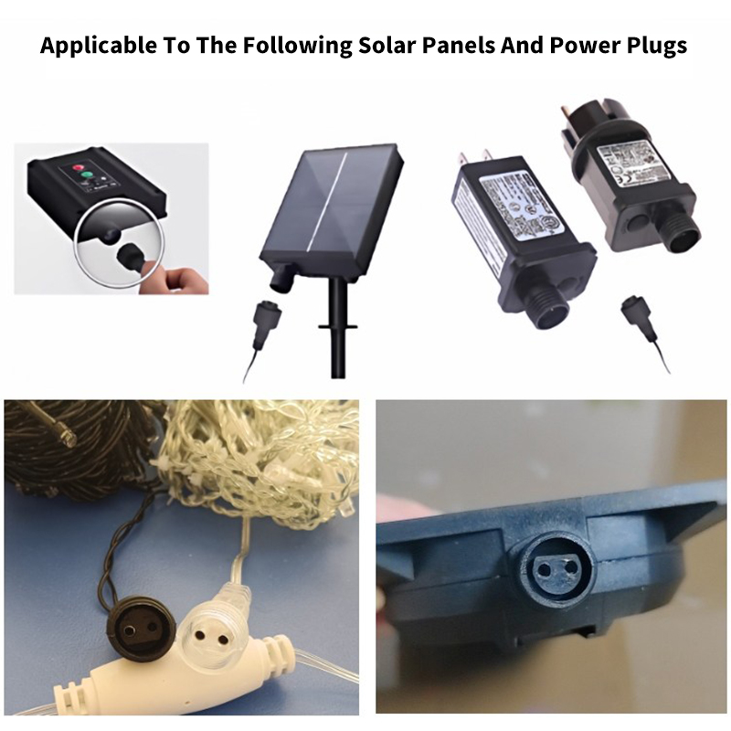 Outdoor LED 2Pin Connector wit - Outdoor Lighting Extension Cable recension och pris