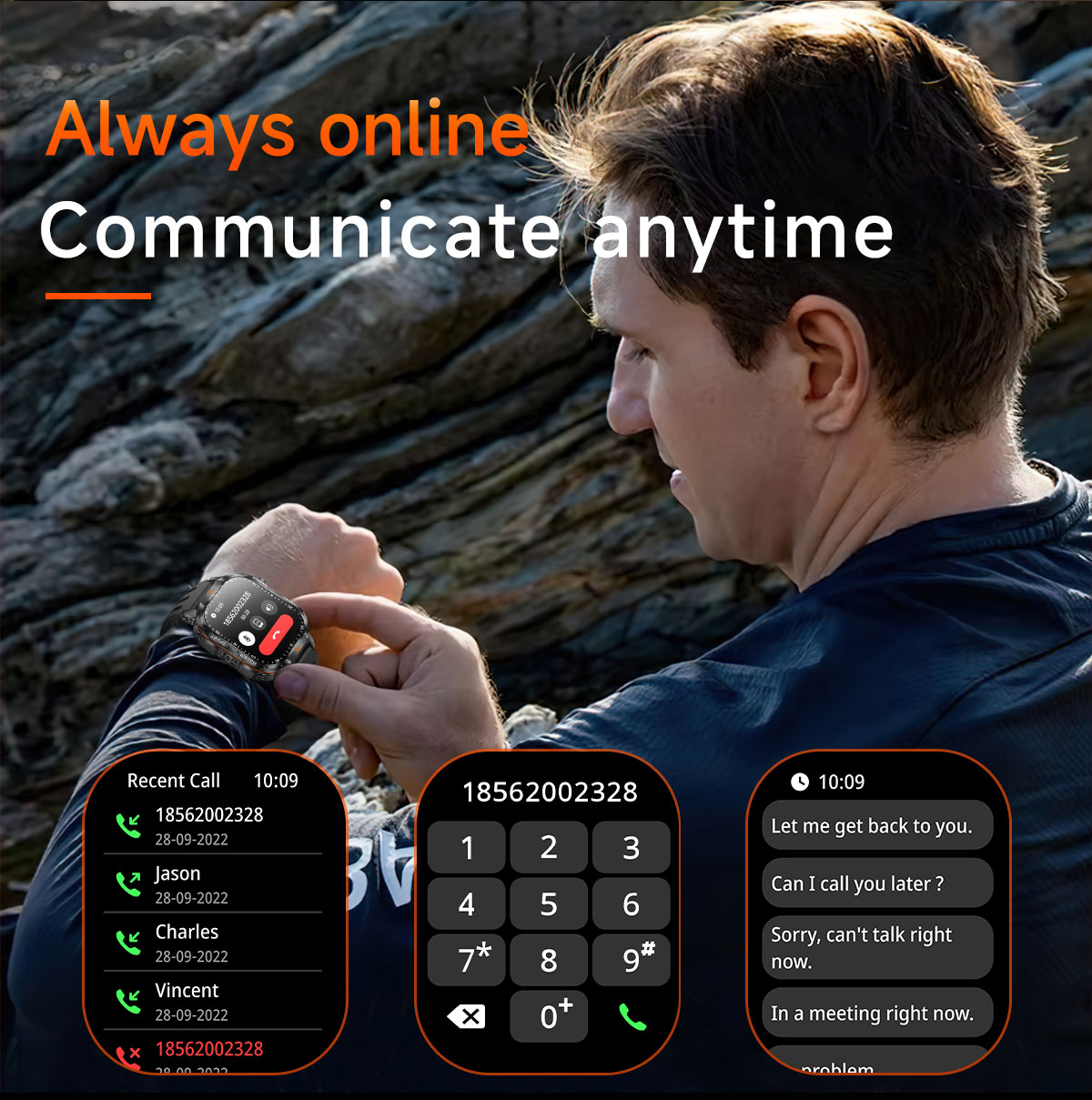 Military Smart Watch for Men,  - Outdoor Lighting Smart Controller recension och pris
