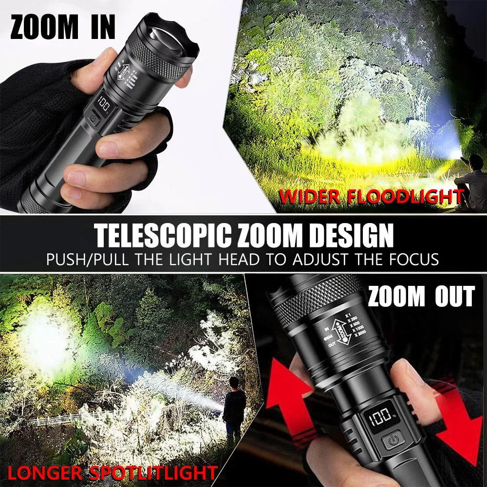 Rechargeable LED Flashlight Zo - Outdoor Lighting Construction recension och pris