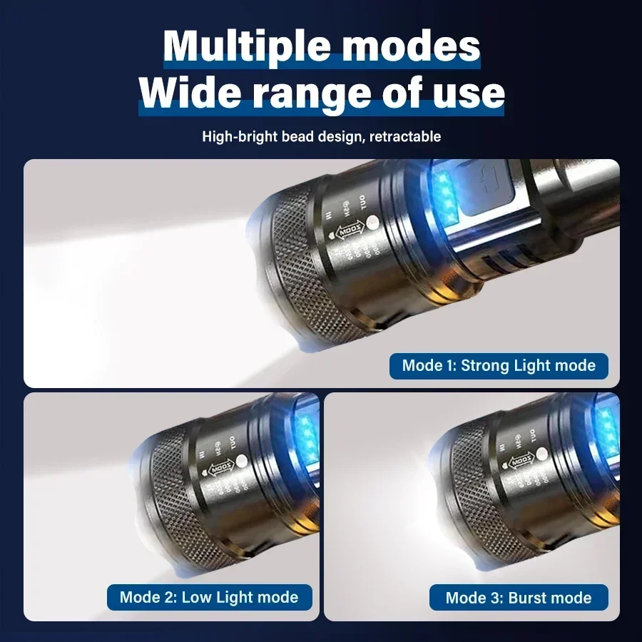 Tactical LED Flashlight 2000LM - Outdoor Lighting Construction recension och pris