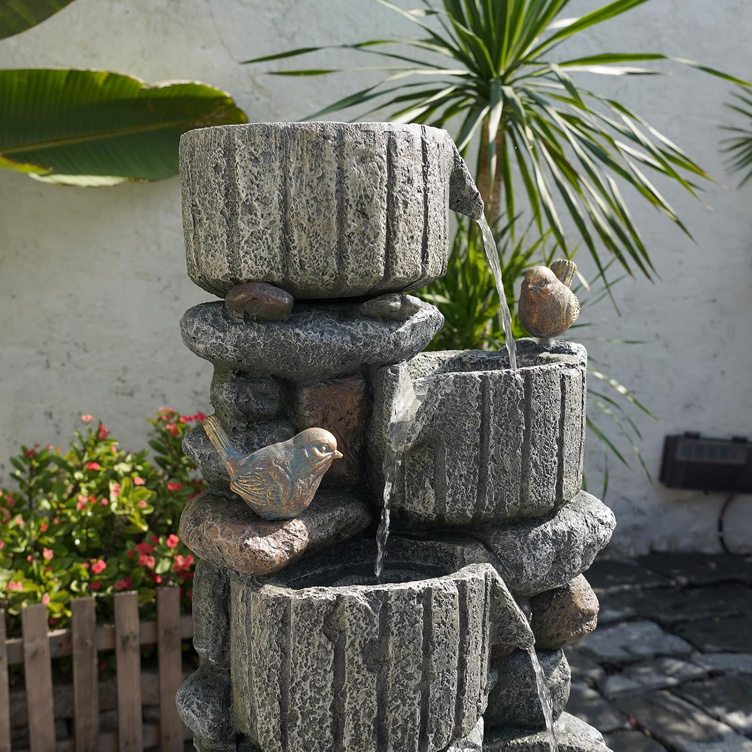 3504 H 5Tier Cascading Rock Wa - Outdoor Lighting Deck recension och pris
