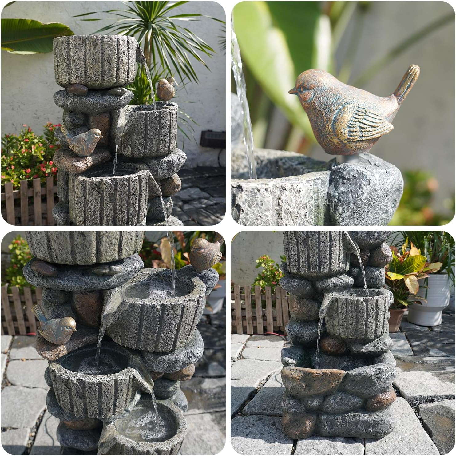 3504 H 5Tier Cascading Rock Wa - Outdoor Lighting Deck recension och pris