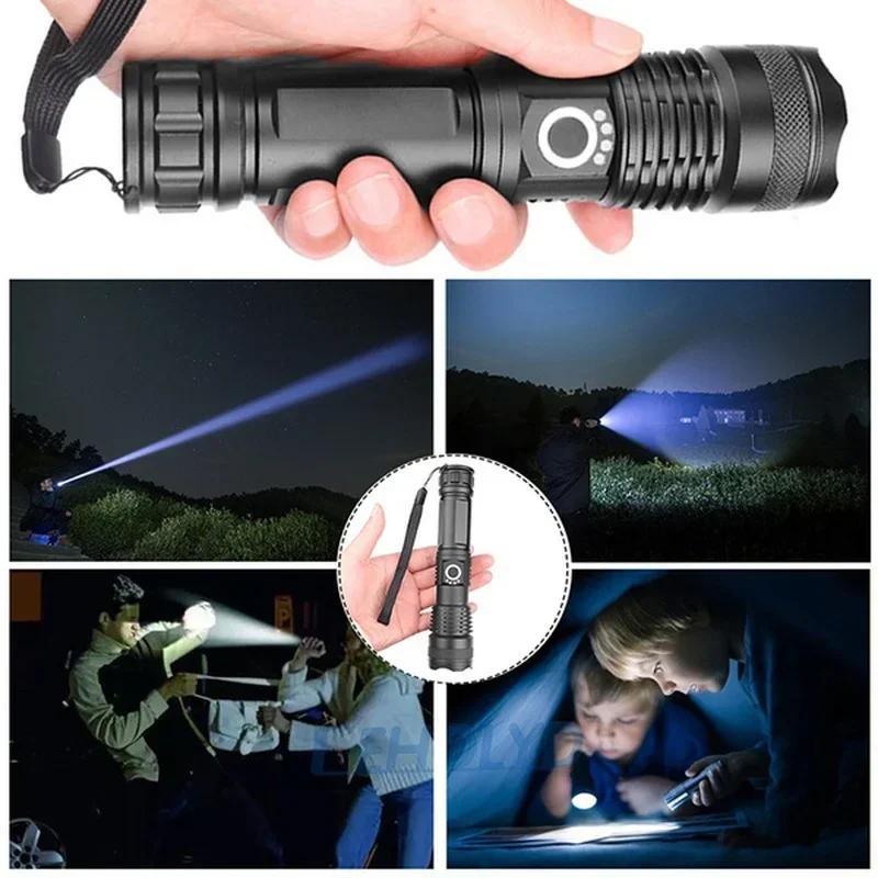 High Power XHP70 Led Flashligh - Outdoor Lighting Construction recension och pris